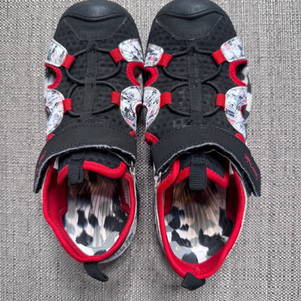Dream Pairs Kids SDAS2305K Outdoor Adventure Sandals Black Red White Size 2